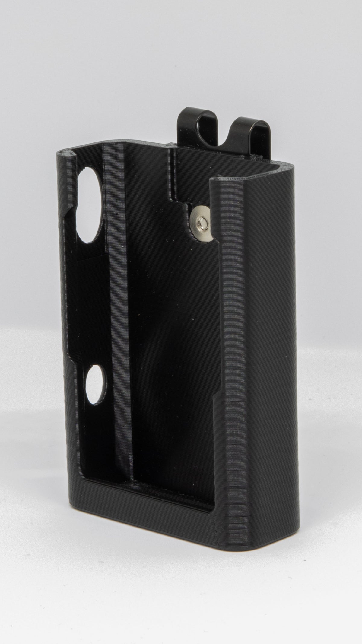 Schwarzes Pager Holster fuer Motorola Advisor TPG2200 ohne Beschriftung