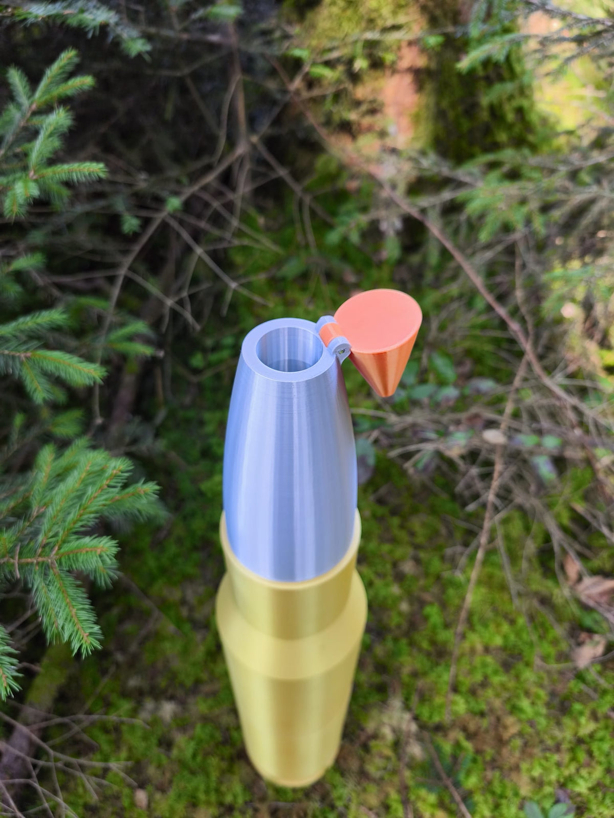 3D-Deko-Patrone .308 Win. HIT, Verschluss aufgeklappt