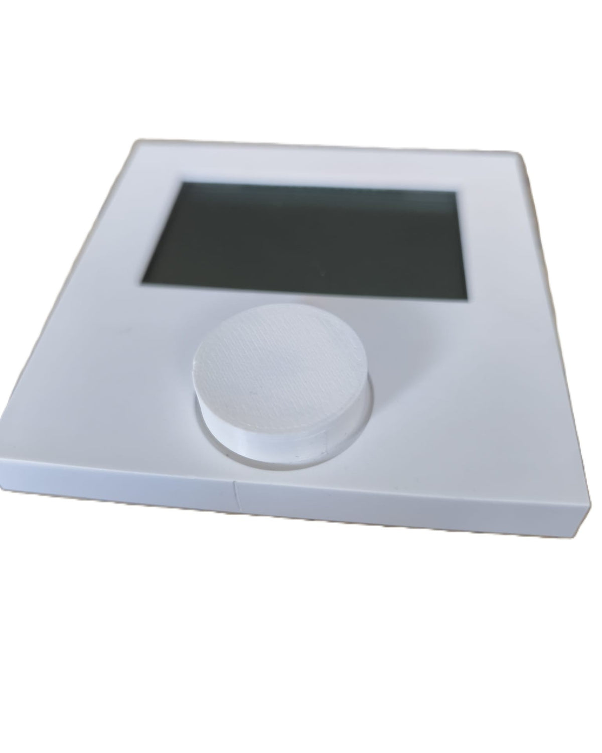 Moehlenhoff Wandthermostat mit montiertem weissen Ersatz-Drehknopf